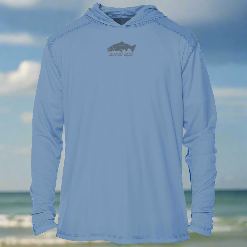 43 NORTH COLUMBIA BLUE UPF50+ FISHING HOODIE