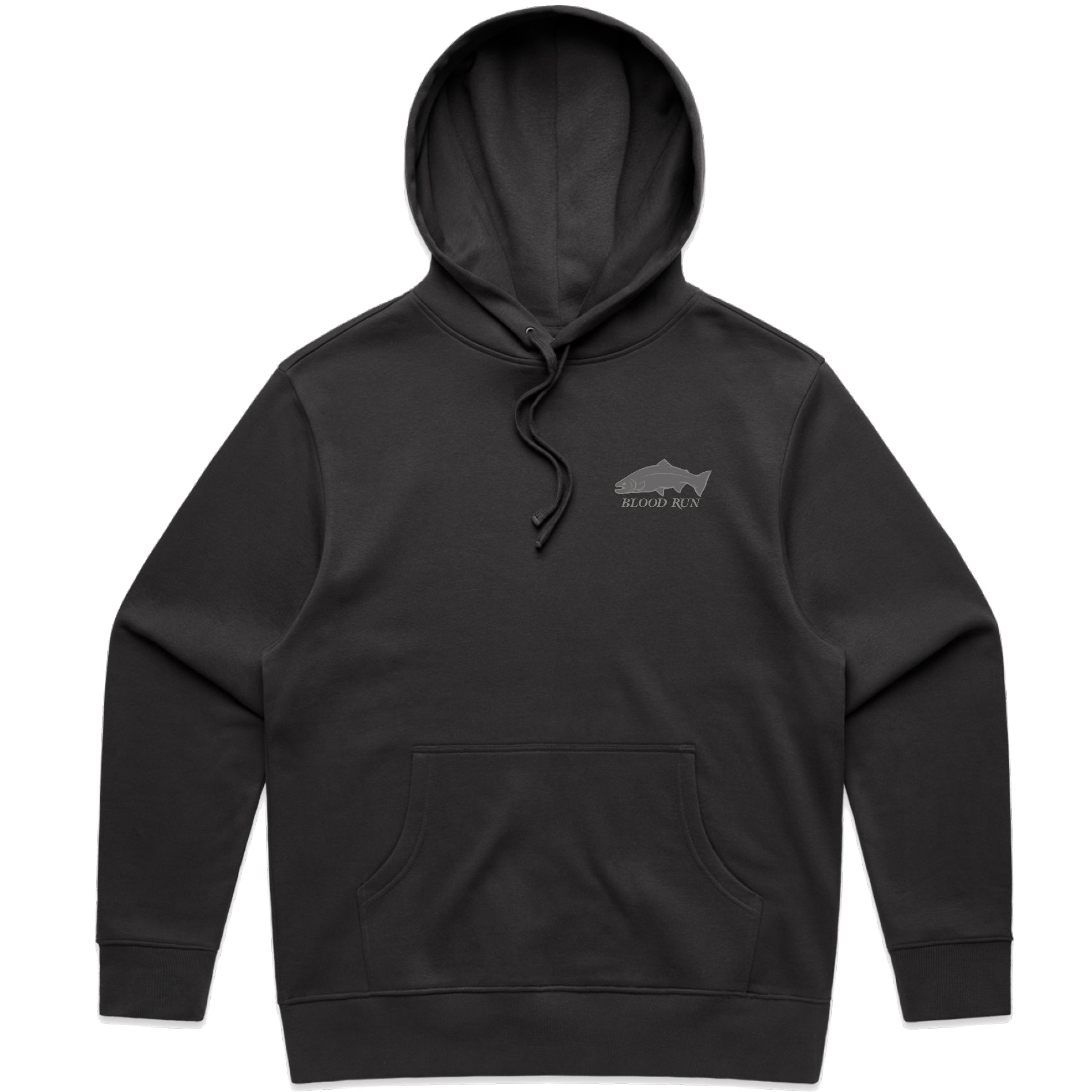 Blood Run Coal Drifter Fleece Fishing Hoodie – Blood Run Fishing