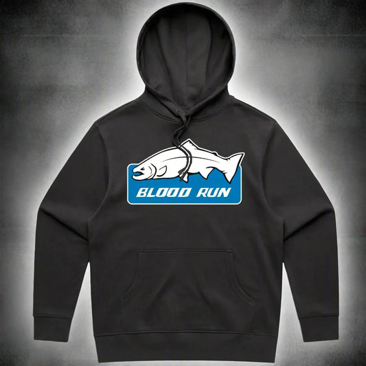 Blood Run Fishing Detroit Lions Men's heavyweight fishing hoodie