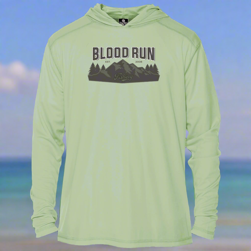 42 North Blood Run Fishing Sage UPF50 Long Sleeve Performance 